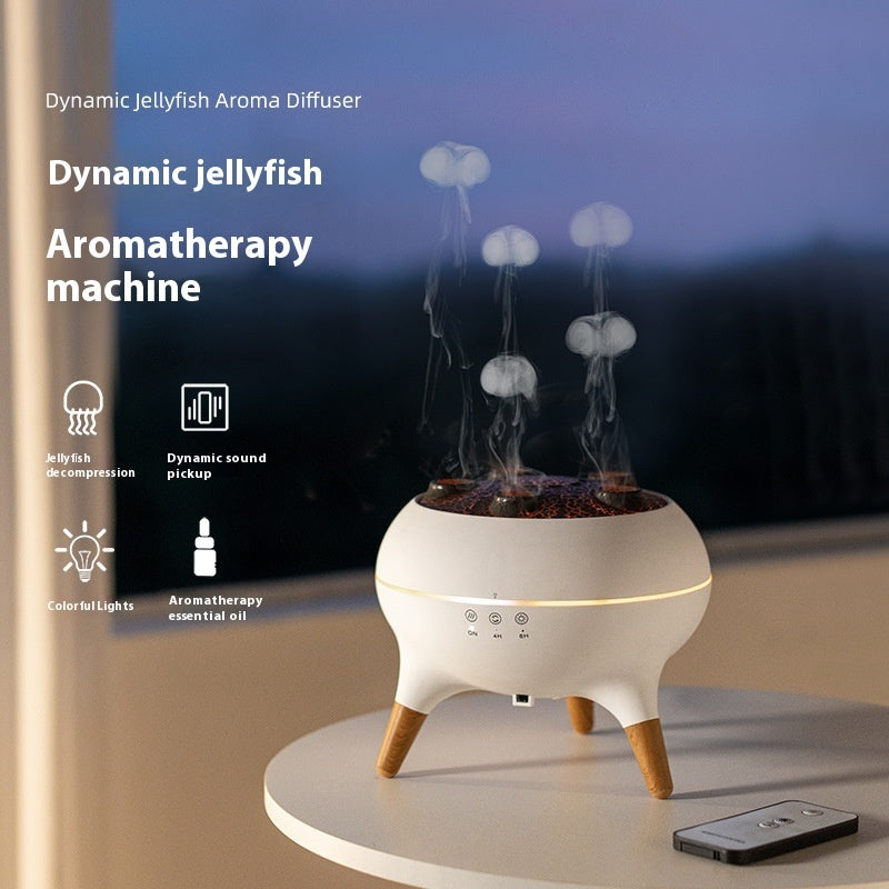 Intelligent Jellyfish Ultrasonic Aroma Diffuser 4-Mist Humidifier with Remote Control
