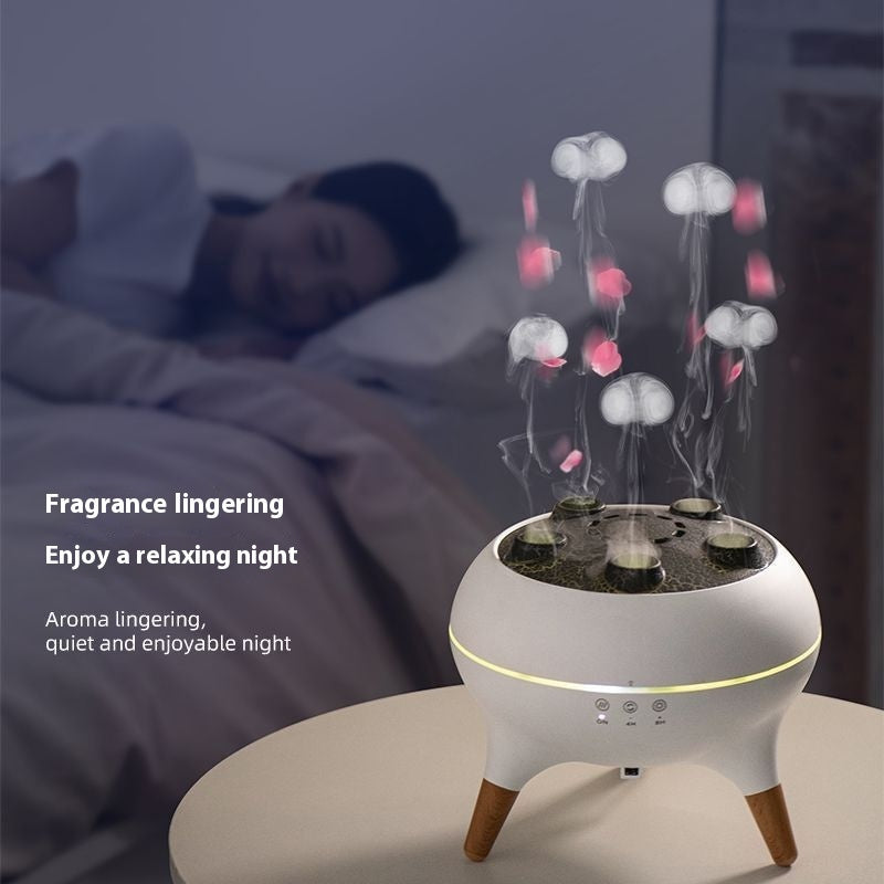 Intelligent Jellyfish Ultrasonic Aroma Diffuser 4-Mist Humidifier with Remote Control