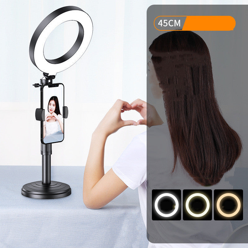 Small Portable Mobile Phone Holder with Adjustable Fill Light