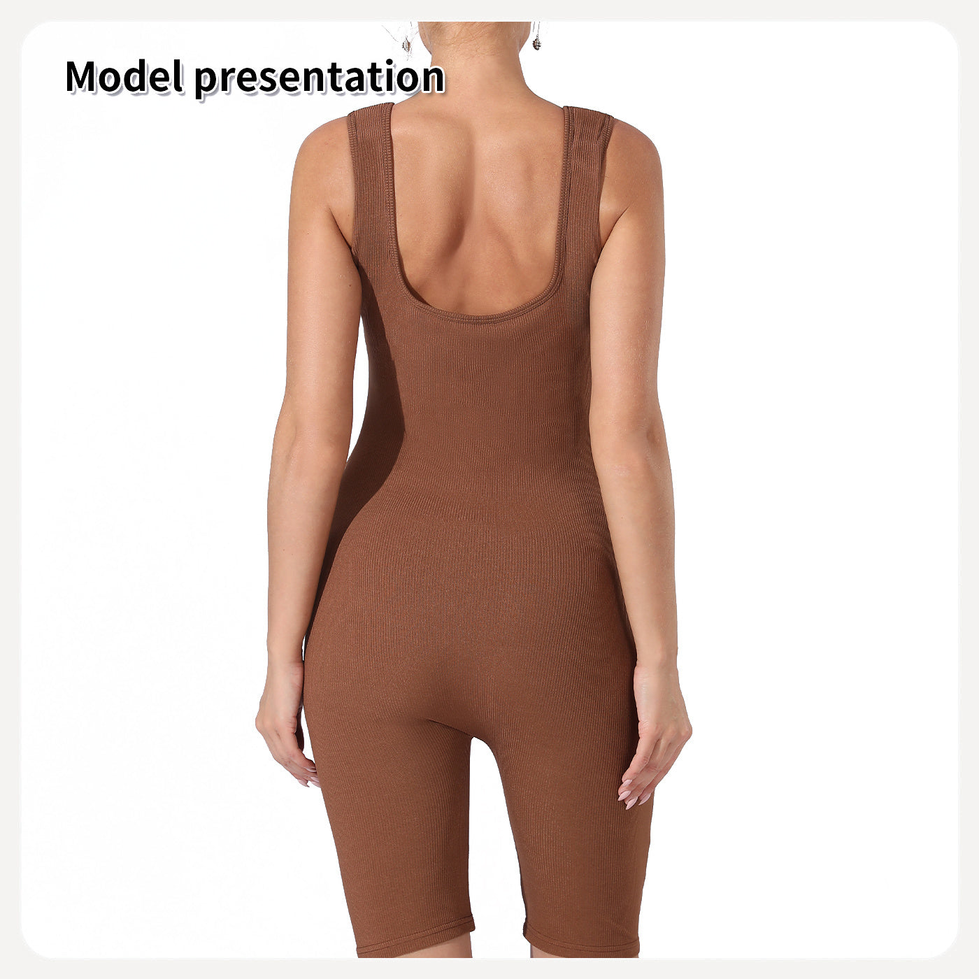 Women’s Slimming Solid Color Bodysuit – Black or Coffee