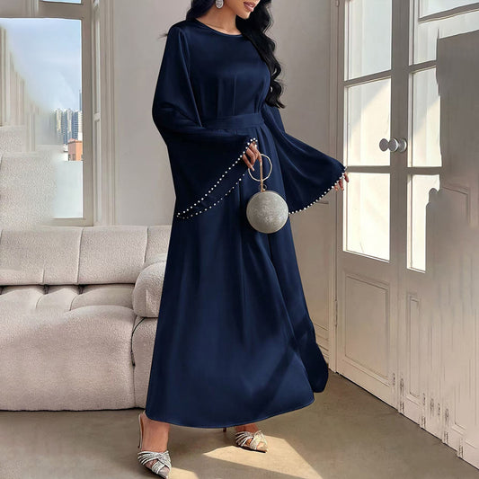 &nbsp;elegant-maxi-dress-pearl-cuff