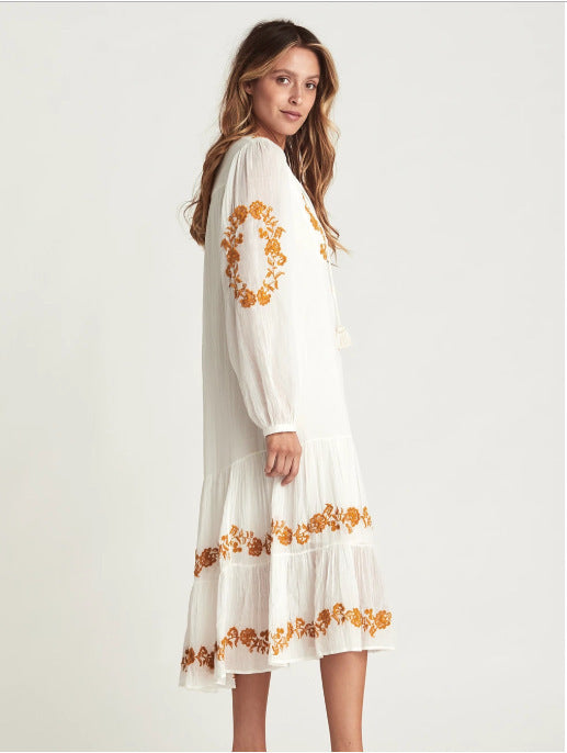 white-boho-embroidered-dress-front