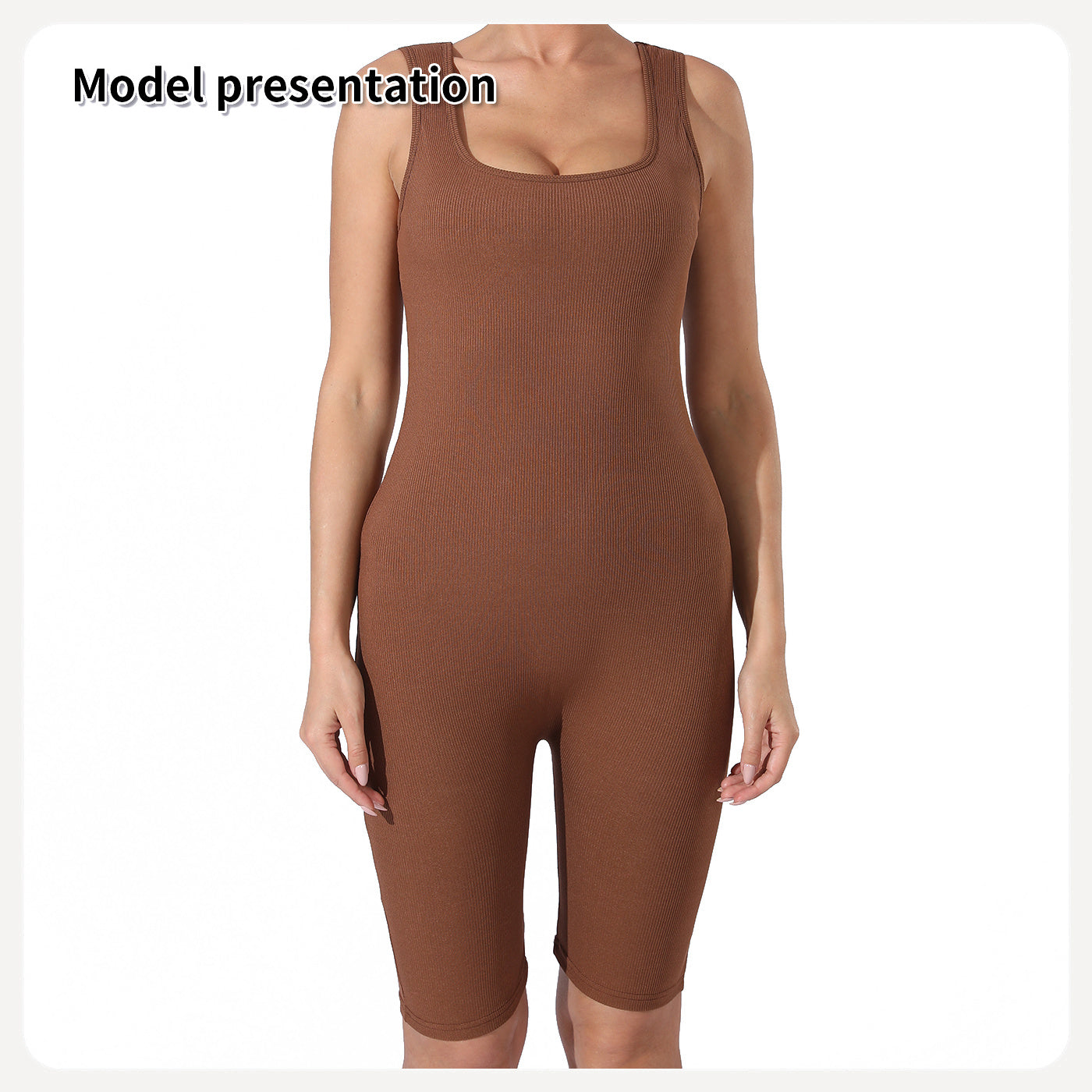 Women’s Slimming Solid Color Bodysuit – Black or Coffee