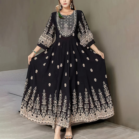 boho-maxi-dress-embroidered-summer