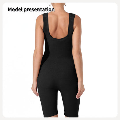 Women’s Slimming Solid Color Bodysuit – Black or Coffee