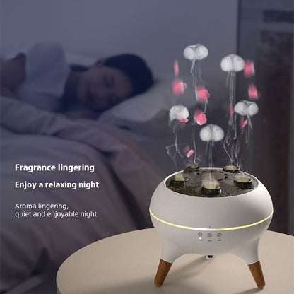 Intelligent Jellyfish Ultrasonic Aroma Diffuser 4-Mist Humidifier with Remote Control