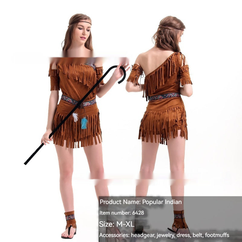 Spooky Halloween costume for adult women – printed witch theme suit