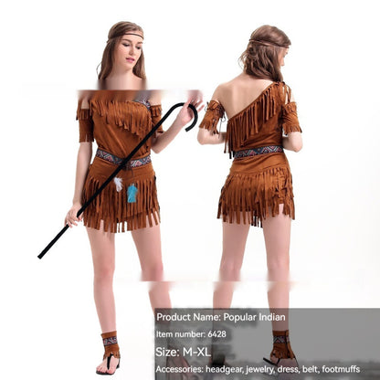 Spooky Halloween costume for adult women – printed witch theme suit