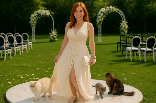 Elegant Summer V-Neck Sleeveless Maxi Dress