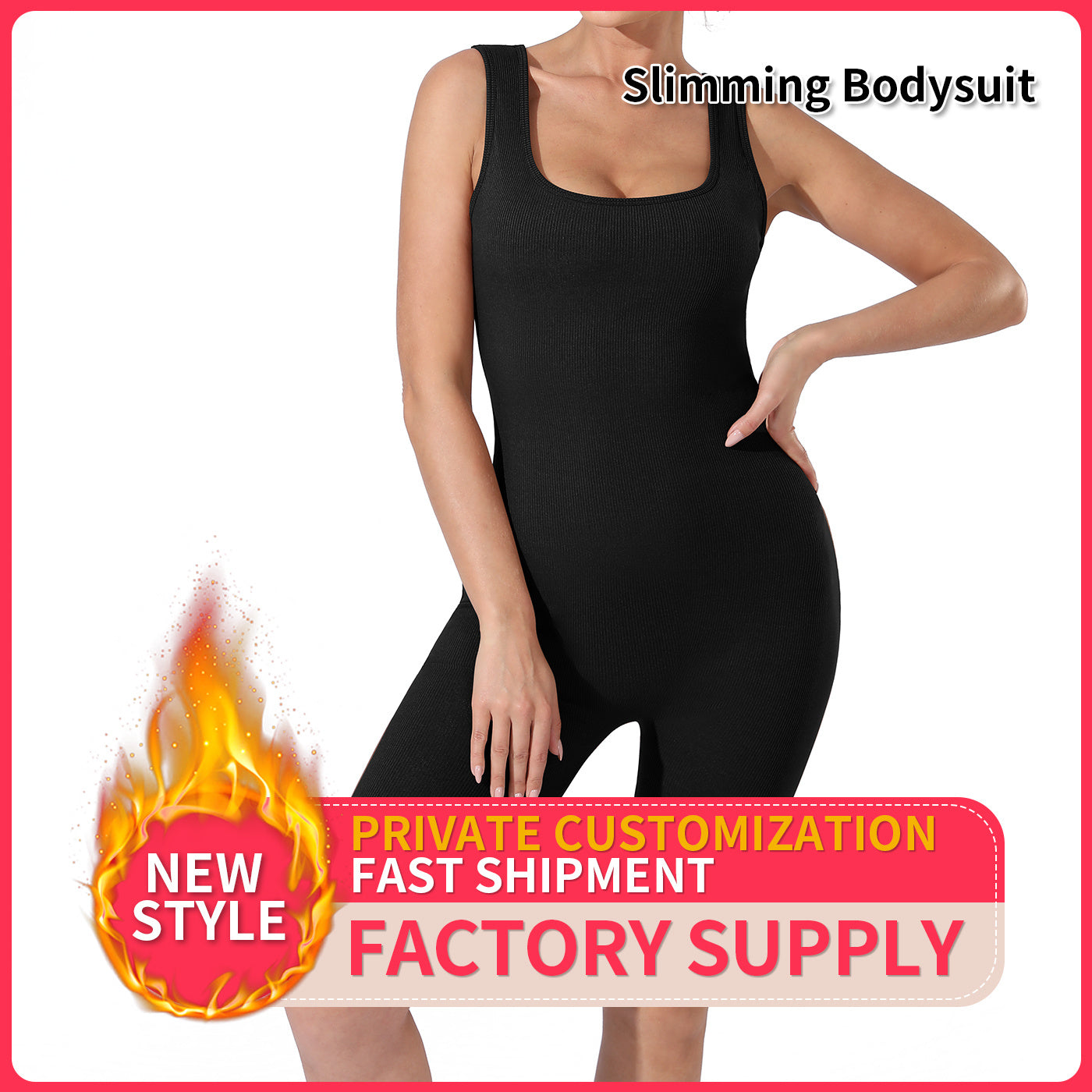 Women’s Slimming Solid Color Bodysuit – Black or Coffee