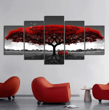 red-tree-wall-art-canvas-set