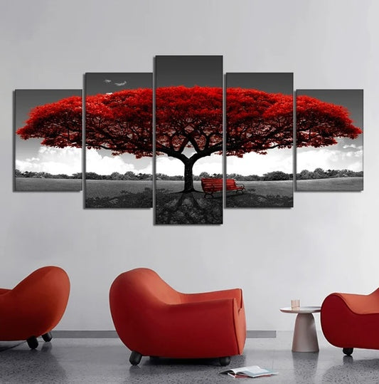 red-tree-wall-art-canvas-set